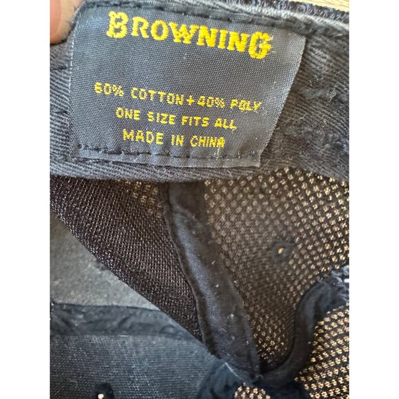 Browning Camo Mesh Trucker Cap - Picture 7 of 7